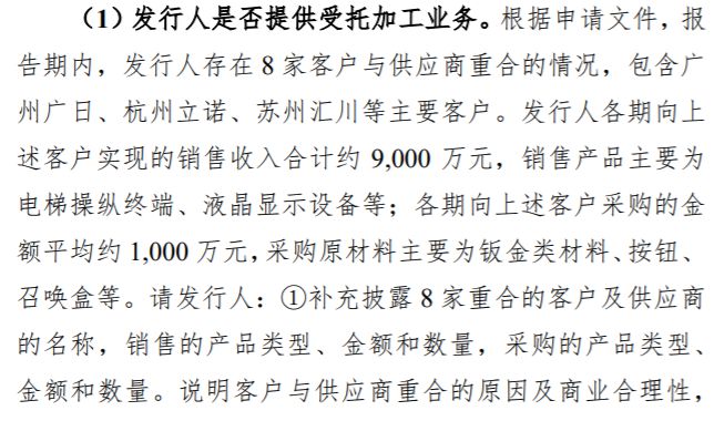 伟邦科技归母扣非净利三连降8家客户与供应商重合BET9登录入口合理性遭问询(图2)